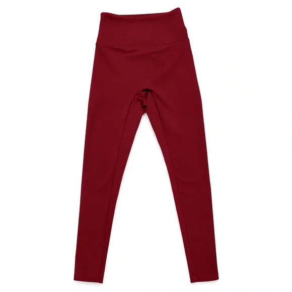 Girlfriend Collective Luxe High-Rise Leggings Burgundy Red – Women’s Sz XXS - Picture 5 of 9